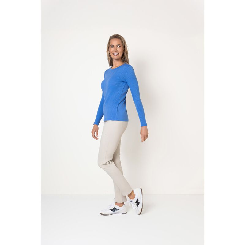 B Merino Ribbed Crew Neck image number 5